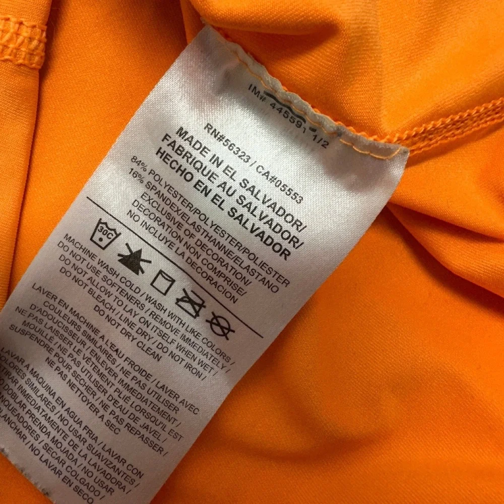 Nike Pro T-Shirt Orange Dri-FIT Core V-Neck / Womens Medium 589370-800